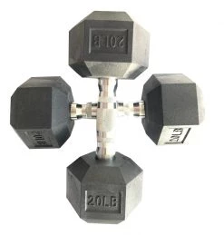 ETE Rubber Hex Dumbbells (Pairs)
