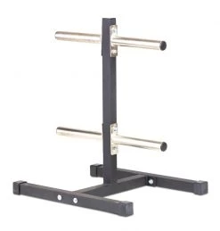 ETE Short Vertical Bumper Plate Tree With 2 Bar Holders
