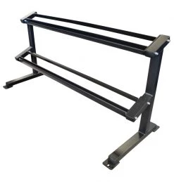 ETE PL7337A 2 Tier 65" Rail Dumbbell Rack Equipment Storage