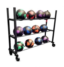 ETE Heavy Duty Horizontal Medicine Ball/Wall Ball Rack (4-6 Week Lead Time) Equipment Storage