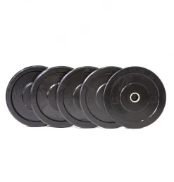 ETE Standard Black Bumper Plates (Pairs) SELECT PAIRS IN STOCK Dumbbells/Kettlebells & Plates