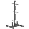 ETE Equipment Storage Tall Vertical Olympic Plate Tree With 2 Bar Holders