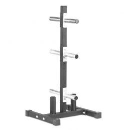 ETE Equipment Storage Tall Vertical Olympic Plate Tree With 2 Bar Holders