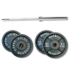 Extreme Training Equipment Basic Bar + Pair 35lb, Pair 25lb Cast Iron Plates 4th Of July SALE